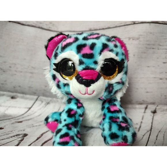 Zuru Plush Coco Surprise Otto Blue Pink Leopard 5 inch Stuffed Animal Toy - Picture 2 of 8
